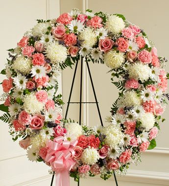 Pink & White Wreath