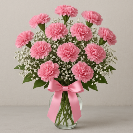 Dozen Pink Carnations