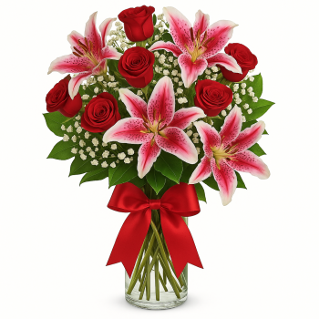 Lily Kissed Roses