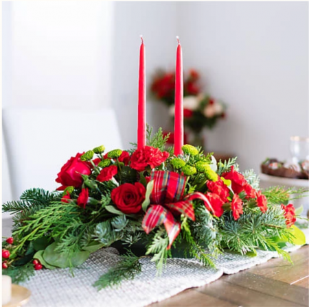 Christmas Centerpiece (2-Candles)