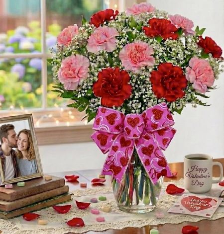 Valentine's Carnations