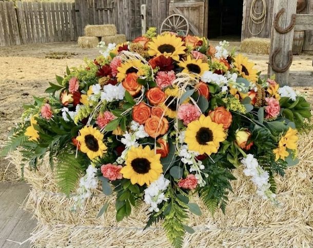 Country Casket Spray