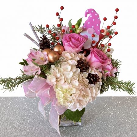 Pink Peppermint Gnome