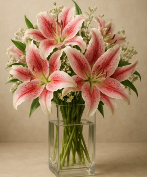 Pink Lily Bouquet