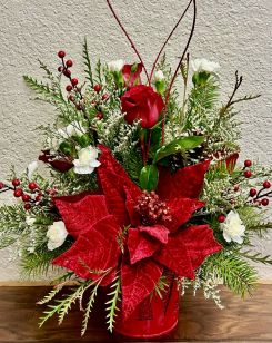 Poinsettia Flower Arrangement