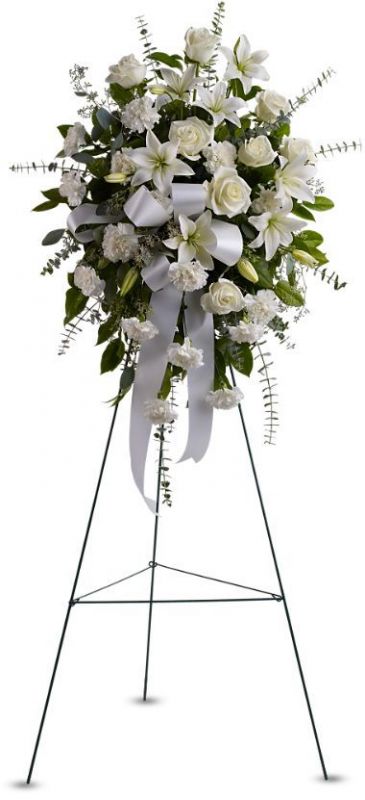 White Standing Spray