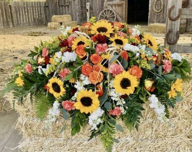 Country Casket Spray